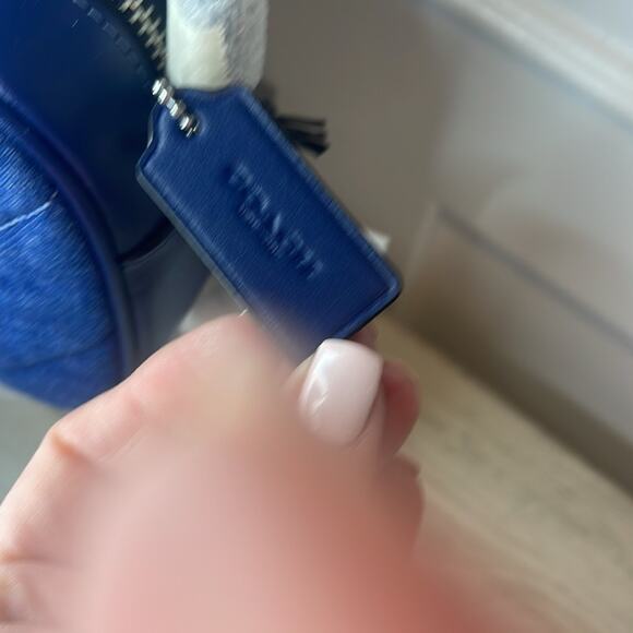 Coach Blue Quilted Mini Jamie Denim Crossbody Bag NWT. Retails: $328 - Picture 2 of 5